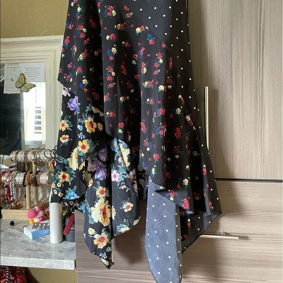 Few Moda Color-blocked Patterned Maxi Dress - Picture 3 of 16